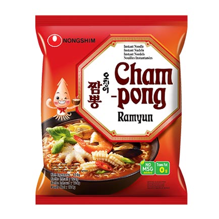 المأكولات البحرية رامين / Champong Ramyun(오징어짬뽕) 124g