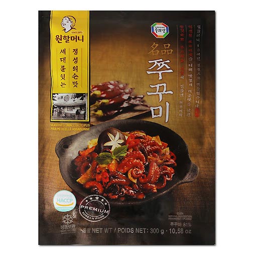 أخطبوط صغير محنك / SEASONED SMALL OCTOPUS(쭈구미볶음) 300g