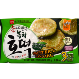 호떡(녹차호떡) / Frozen Sweet Rice Pancake(Green Tea) (3pcs) 180g